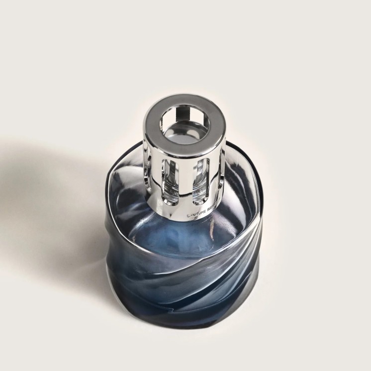 Coffret lampe Berger Spirale Noire, fragrance 'vent d'ocean'