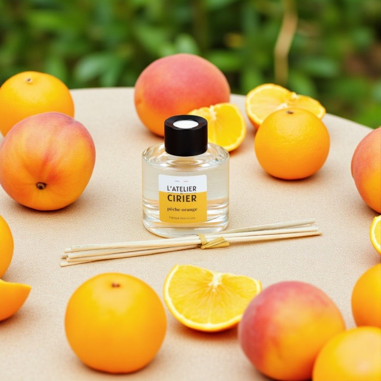 Diffuseur à bâtons "Pêche Orange"