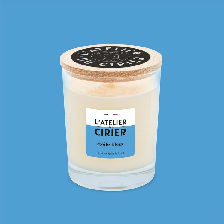 Bougie "Etoile bleue"