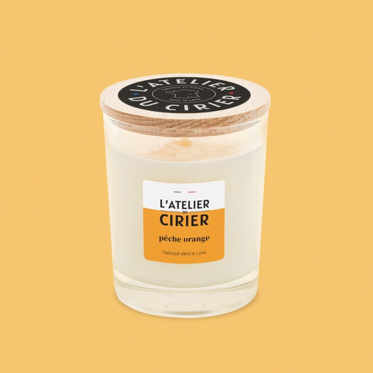 Bougie "Pêche Orange"