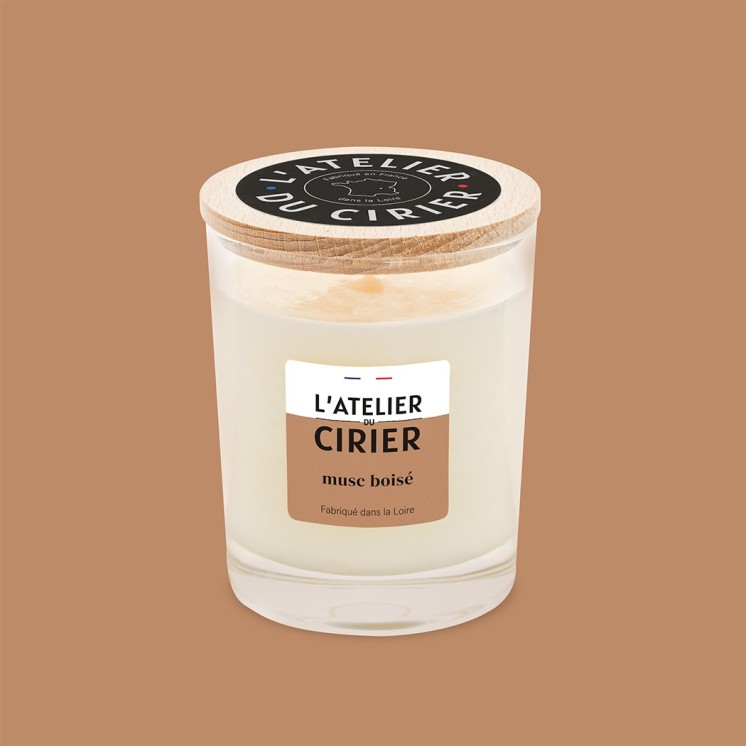Bougie "Musc boisé"