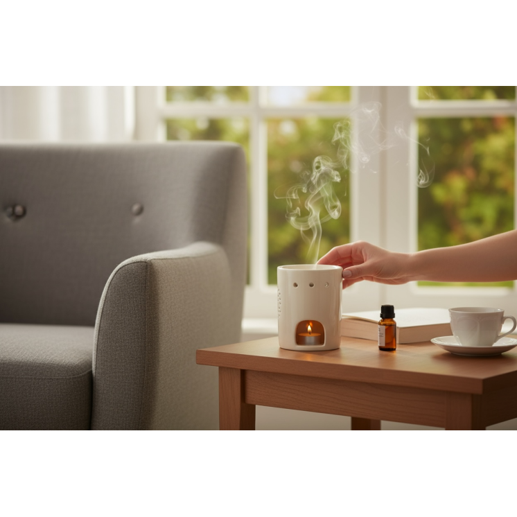 Brûle parfum COSY Arbre de vie Blanc / crème