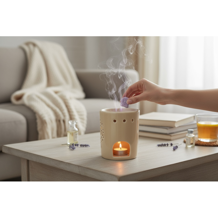 Brûle parfum COSY Arbre de vie Taupe clair