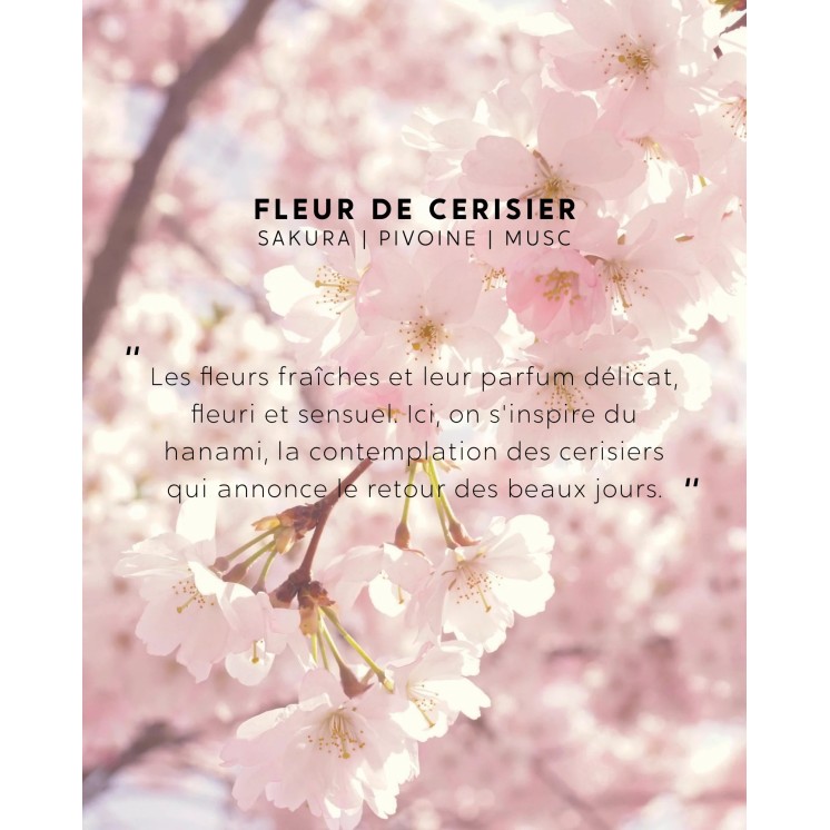 Bougie avec bijou surprise - Fleur de cerisier