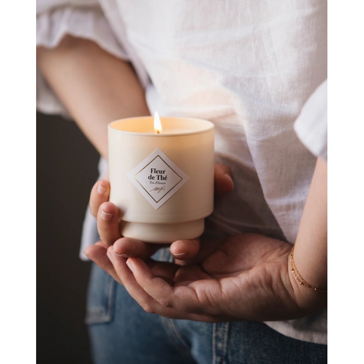 Bougie avec bijou surprise - Fleur de cerisier