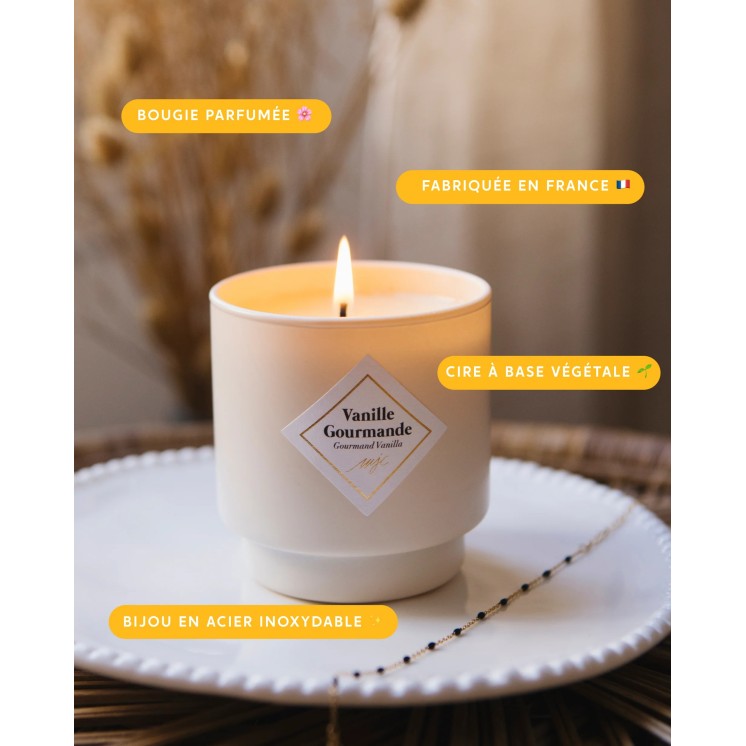 Bougie avec bijou surprise - Fleur de cerisier