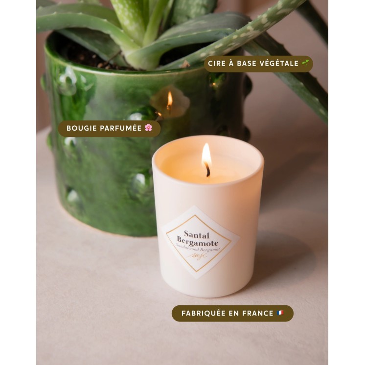 Bougie Santal Bergamote