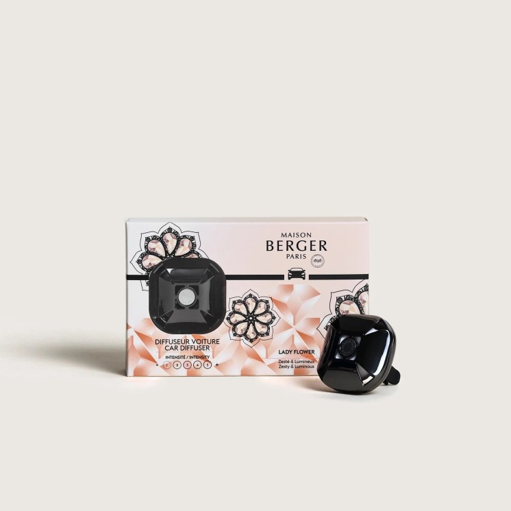 Diffuseur de voiture Eternity Gun Metal Lady Flower