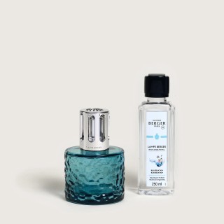 Coffret Lampe Mirage Bleue, fragrance 'bleu séduction'