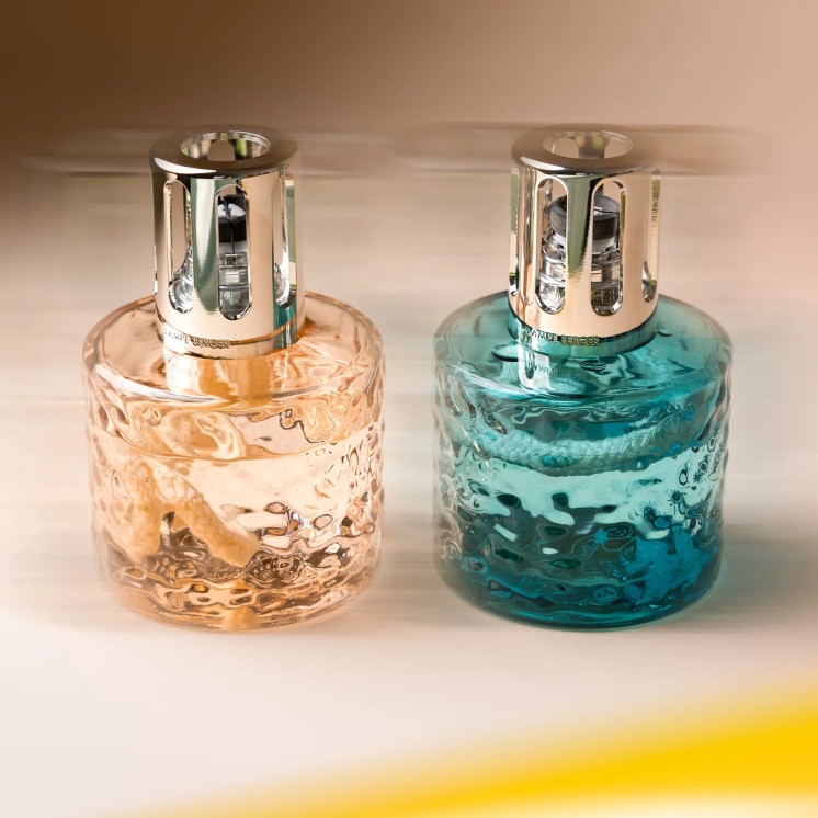 Coffret Lampe Mirage Bleue, fragrance 'bleu séduction'