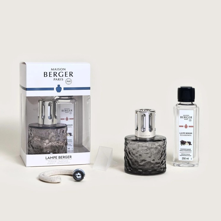 Coffret Lampe Mirage Noire, fragrance 'splendeur vanillée'
