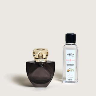 Coffret Lampe Eternity Noire, fragrance 'lady flower'