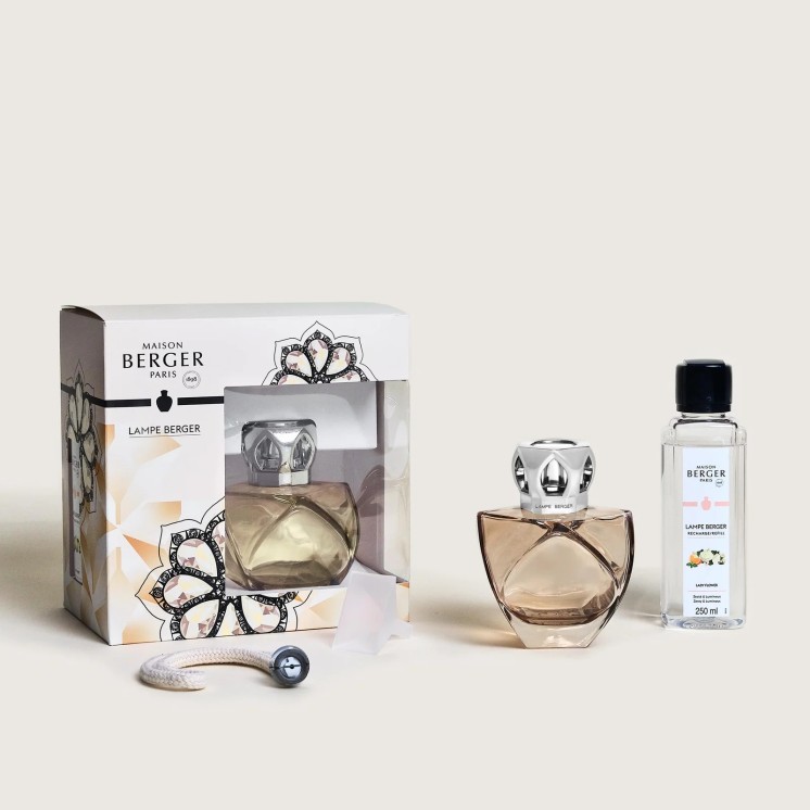 Coffret Lampe Eternity Beige, fragrance 'lady flower'