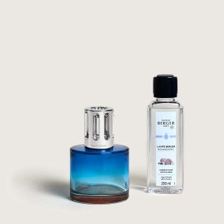 Coffret Lampe Pure Bleue, fragrance 'caresses de coton'
