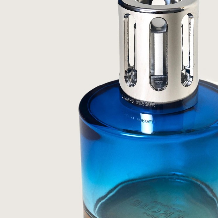 Coffret Lampe Pure Bleue, fragrance 'caresses de coton'